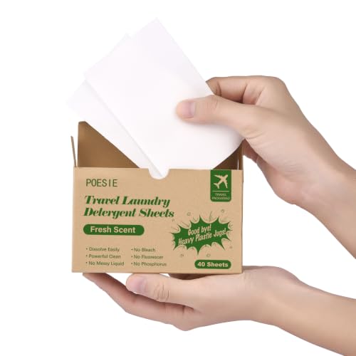 Travel Ready Laundry Detergent Sheets Fresh Scent 40 Count
