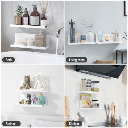 Acrylic Wall Floating Shelves Set of 2 (2 Count)