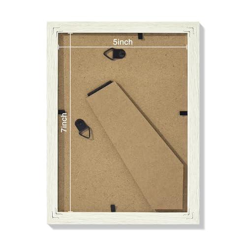 5x7 Picture Frames Set of 9 for Wall Mount or Tabletop (9 Count)