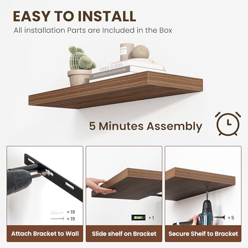 55 Inch Floating Shelves