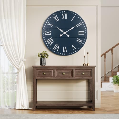 Large Wall Clock with Roman Numeral