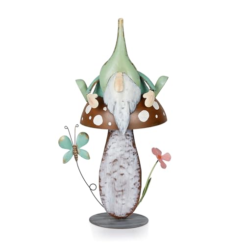 Metal Gnome with Mushroom