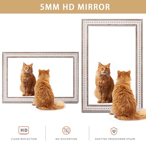 35x23 Inch Wood Rectangle Wall Mirror