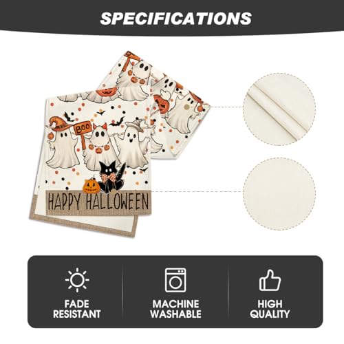 210 GSM Halloween Table Runner Home Party Decor 13x90 Inch (8.04 Sq Ft)