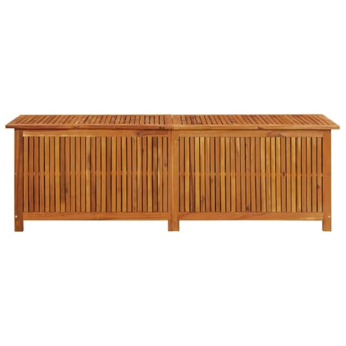 Patio Storage Box 68.9"x19.7"x22.8" Solid Acacia Wood