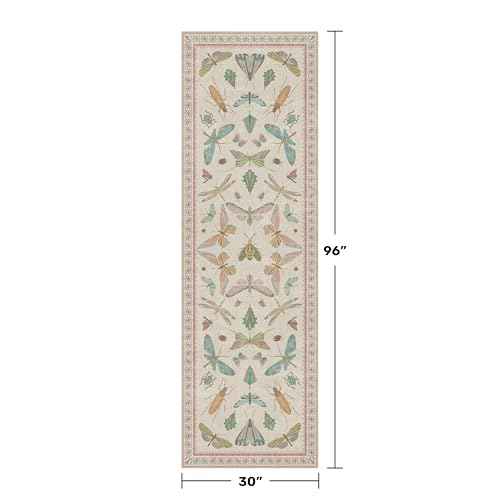 Insect Print 8ft Long Hallway Runner Rug (20 Sq Ft)