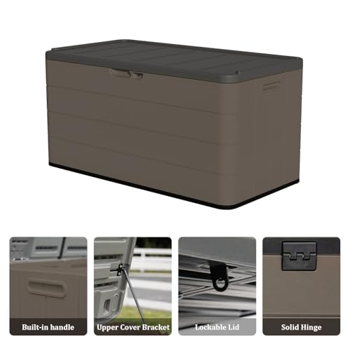 110 Gallon Outdoor Deck Box with Wheels