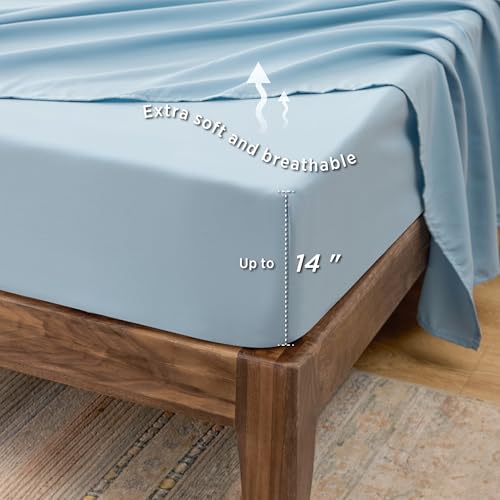 Floral Sky Blue Comforter Set