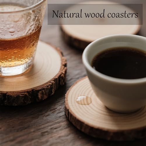Unfinished Natural Wooden Slices 80 Pcs 3.2 (80 Count)