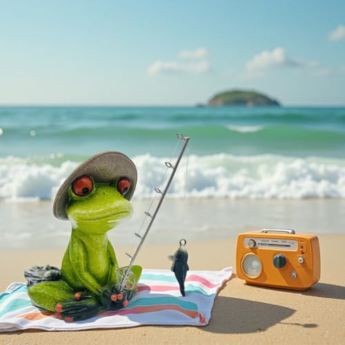 Frog Fishing Decor