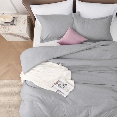 Light Grey Cal King Comforter Set