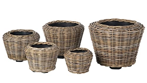 Rattan Planter Basket Plant Pot Holder 1 Gallon X