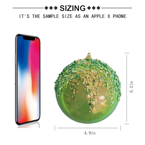 3Pcs Christmas Balls Ornaments (3 Count)