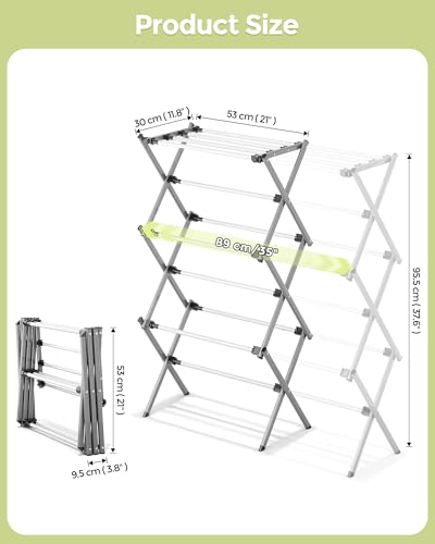 3 Tier Foldable Clothes Drying Rack