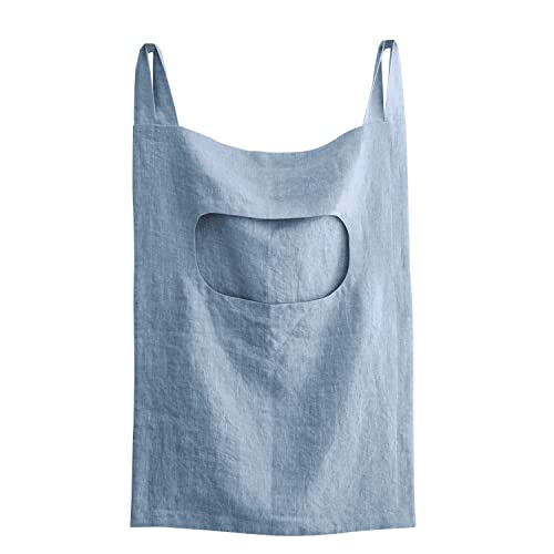 100% Linen Door Hanging Laundry Hamper Bag