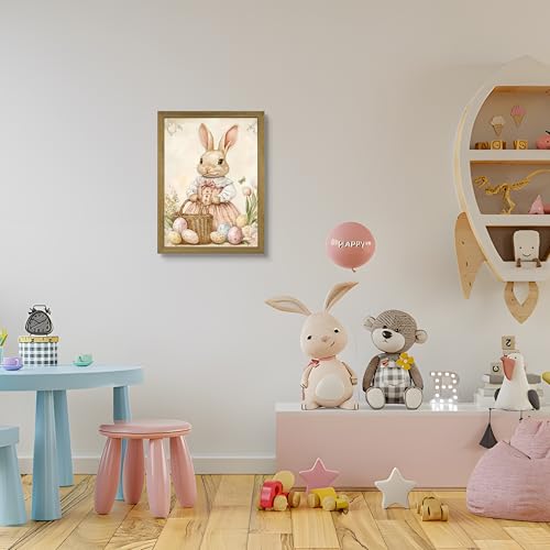 Framed Easter Bunny Wall Art