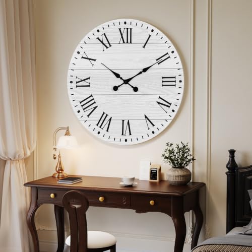 Large Wall Clock with Roman Numeral