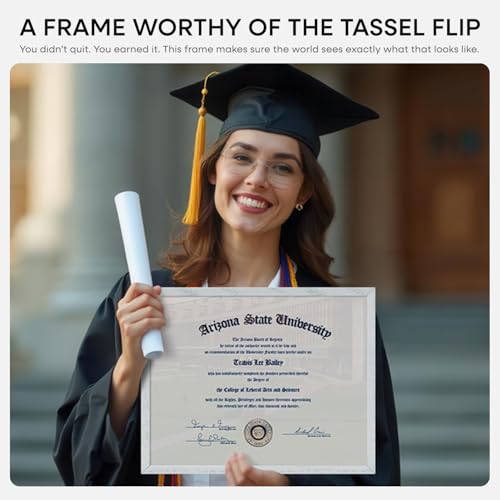 11x14 Black Oak Diploma Frame (3 Count)