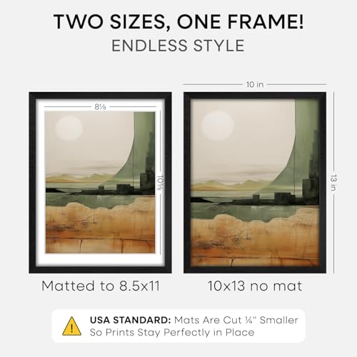 10x13 Black Oak Picture Frame