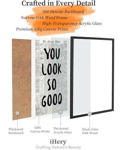 8x10in You Look So Good Framed Newspaper Wall Art