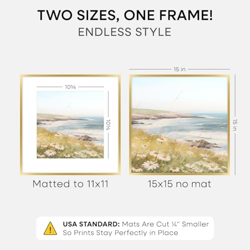 15x15 Gold Picture Frame