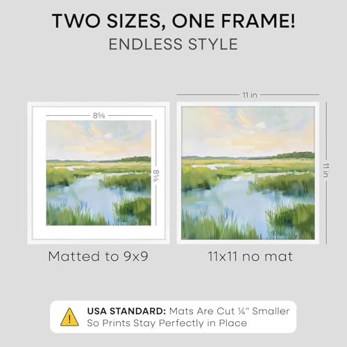 11x11 White Picture Frame