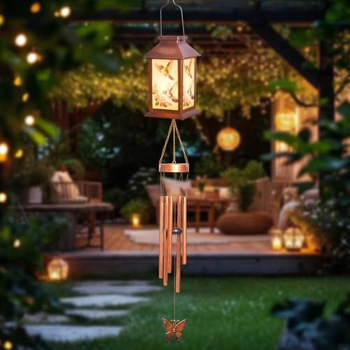 Hummingbird Lantern Wind Chimes