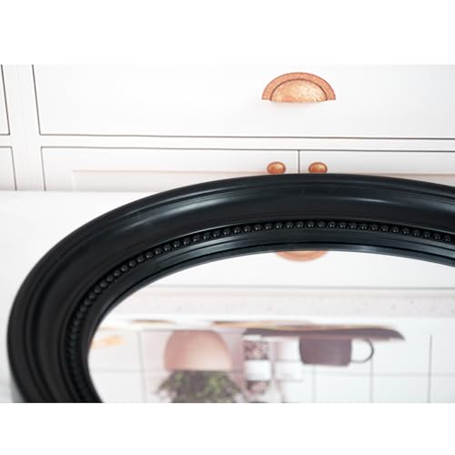 20 x 16 inch Black Wall Mirror Oval Bathroom Mirror Bedroom Mirror