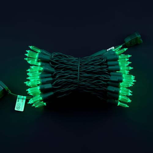 Green One piece Christmas Lights (100 Count)