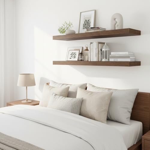 12 Inch Deep Floating Shelves 36” Set of 2 (2 Count)