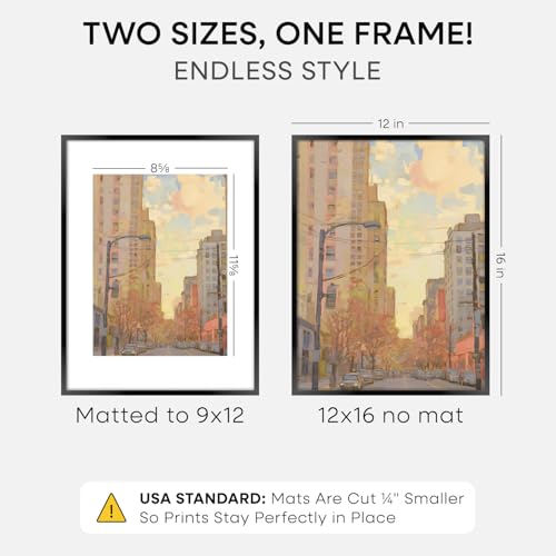 12x16 Black Picture Frame
