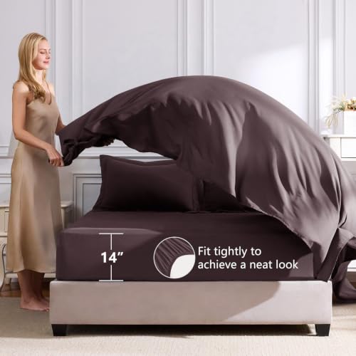 King Comforter Set 102"x90" Cocoa Powder