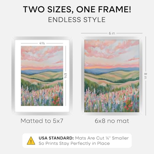 6x8 Silver Picture Frame (2 Count)