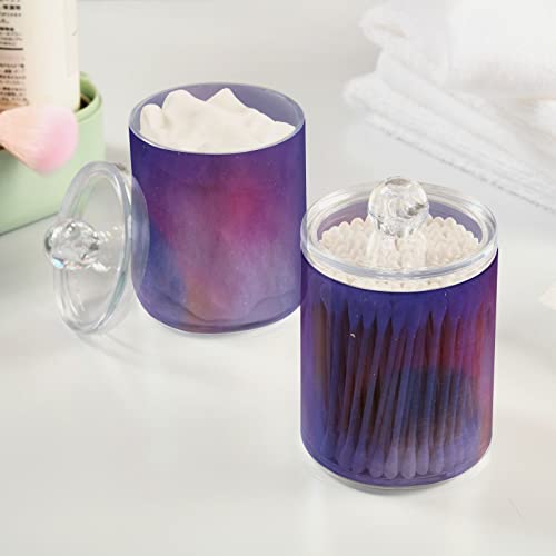 Galaxy Purple 2PCS Airtight Transparent Glass Storage Jar (2 Count)