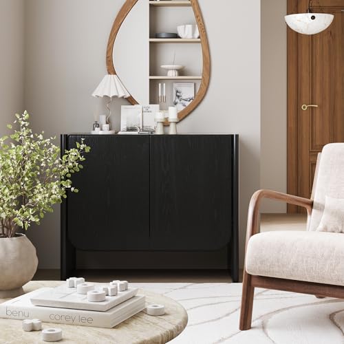Jacala Mid Century Modern Entryway Storage Cabinet with Doors