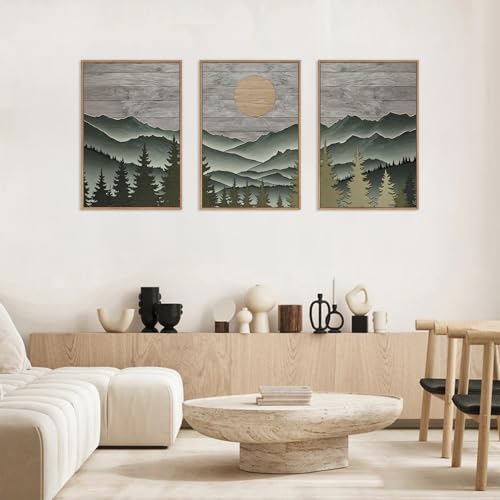 Mountain Framed Canvas Wall Art