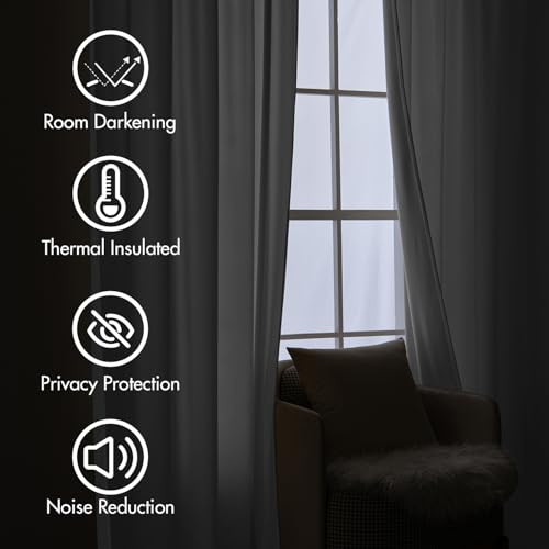White Velvet Pinch Pleat Blackout Curtains W52 X L84 Inches (2 Count)