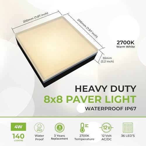 Paver Light 8x8 Inch