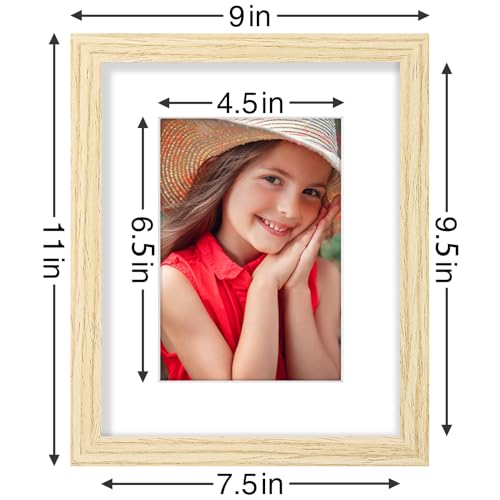 8x10 Picture Frames Set of 9 for Wall or Tabletop Display (9 Count)