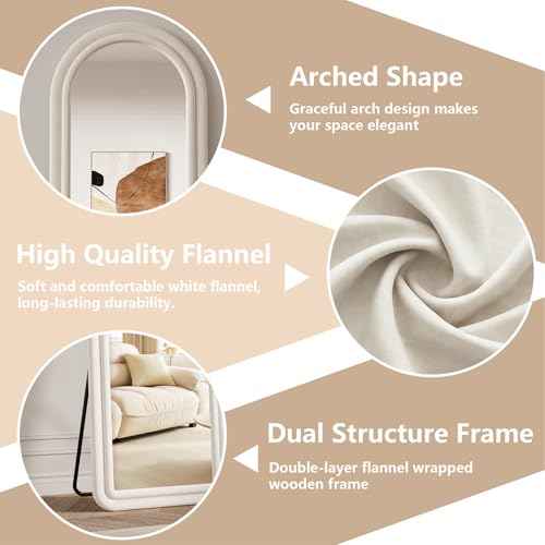 Arched Full Length Mirror 71"x32"
