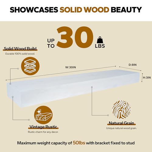 Floating Shelves 3 inch Thick for Wall Set of 2