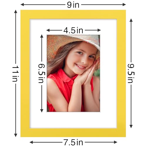 8x10 Picture Frames Set of 9 for Wall or Tabletop Display (9 Count)
