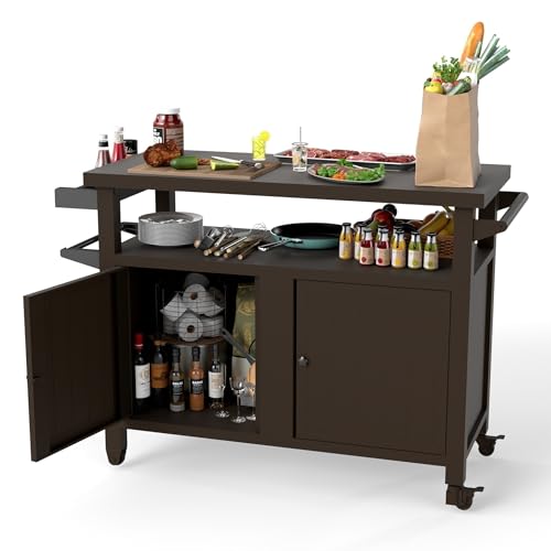 Domi Outdoor Grill Cart with Wheels