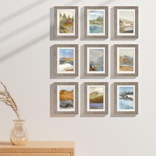 5x7 Picture Frames Set of 9 (9 Count)