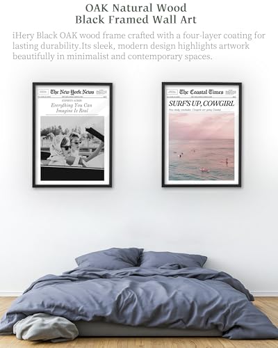 16x20in Everything You Can Imagine Is Real Framed Newspaper Art