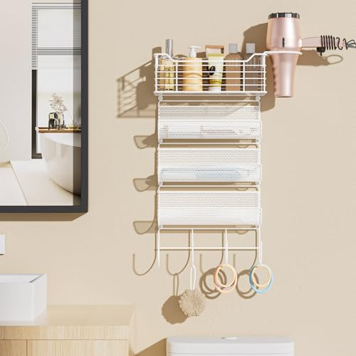 4 Tier Hair Tool Organizer Wall Mount