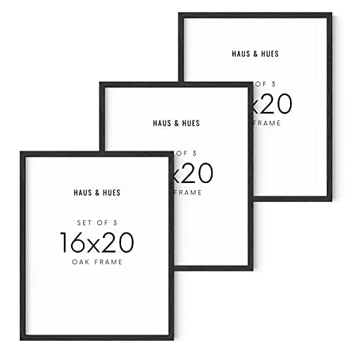 16x20 Black Oak Frame Set of 3 (3 Count)
