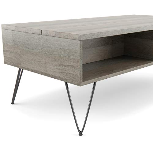 Lockhart 30" Wide Solid Mango Wood Drum Coffee Table in Natural