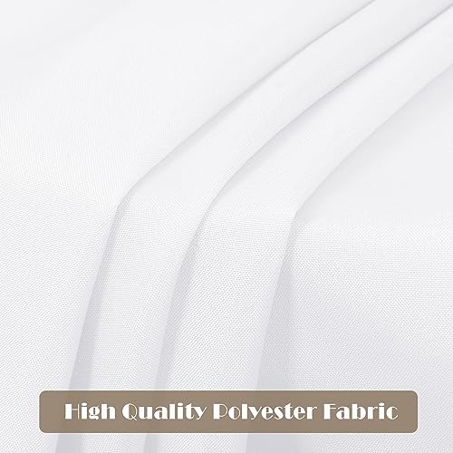 4 Pack White Rectangle Tablecloth (4 Count)