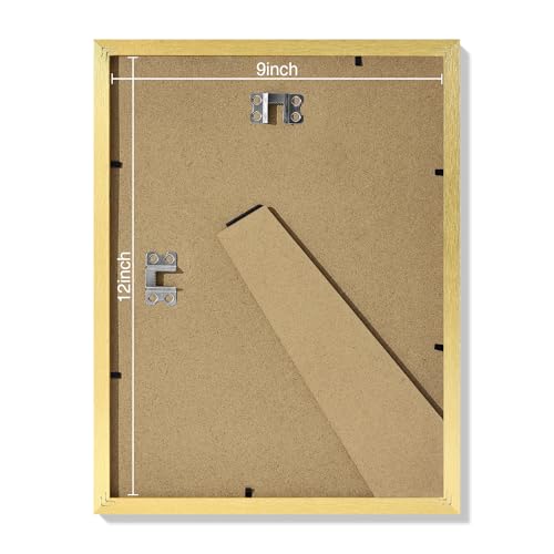 9x12 Picture Frames Set of 9 for Wall or Tabletop Display (9 Count)